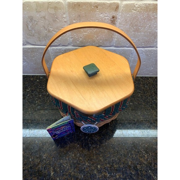 Vintage Longaberger 1997 Christmas Snowflake Basket EUC - Picture 3 of 9